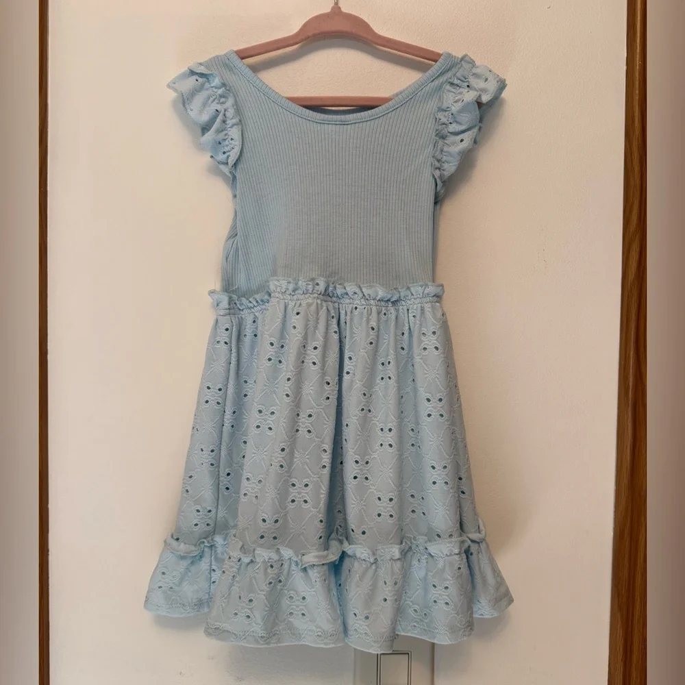 🚨Disney Light Blue Kids Dress with Stitch Print - Picture 3 of 4